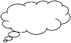 Denkblase: wolkenf�rmig: 